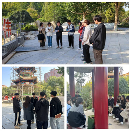 保定理工學(xué)院古亭施工工藝學(xué)習- 藝術(shù)學(xué)院環(huán)境設(shè)計專業(yè)學(xué)生感受傳統(tǒng)建筑魅力（二）