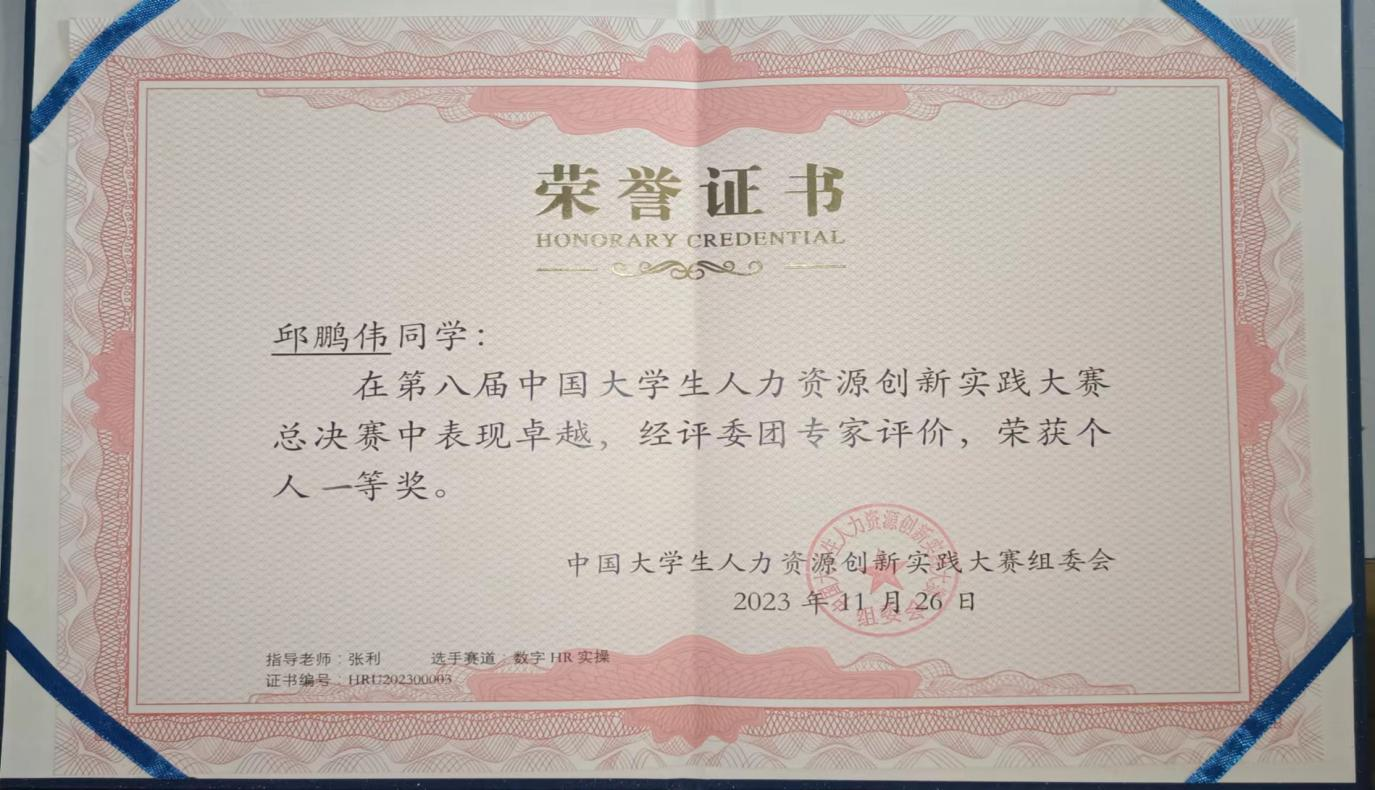 保定理工學(xué)院‖管理學(xué)院‖喜報：熱烈慶祝我院人力資源管理專業(yè)學(xué)生參加第八屆HRU中國大學(xué)生人力資源創(chuàng)新實踐大賽總決賽榮獲團體二等獎！??！
